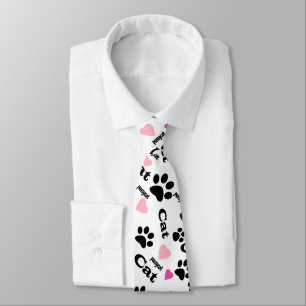 Cat tracks tie