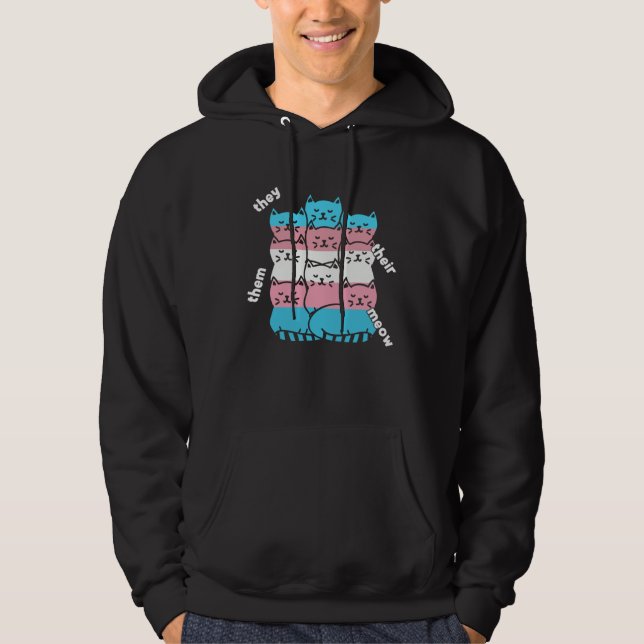 Cat Trans Hoodie (Front)