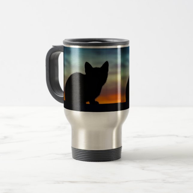 cat travel mug (Front Left)