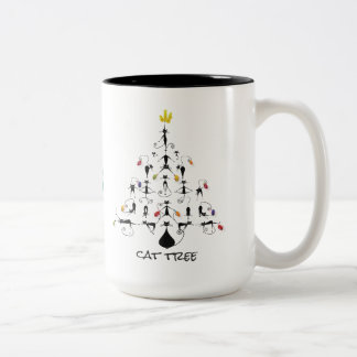 Cat Tree Holiday Mug