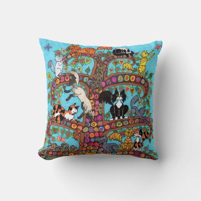 Cat Tree of Life 2 Cushion (Front)