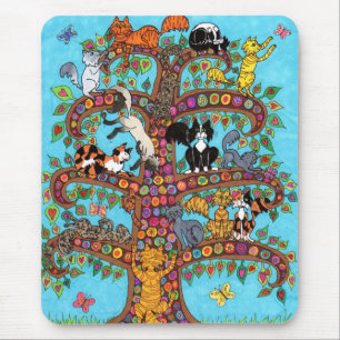 Cat Tree of Life 2 Mouse Mat