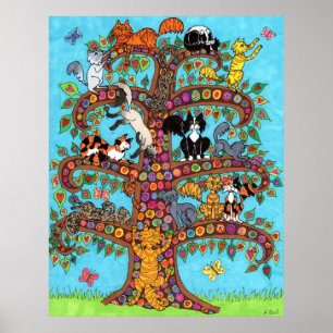 Cat Tree of Life 2 Poster