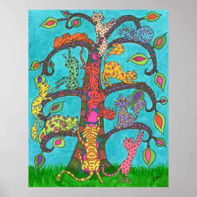Cat Tree of Life Poster (Front)