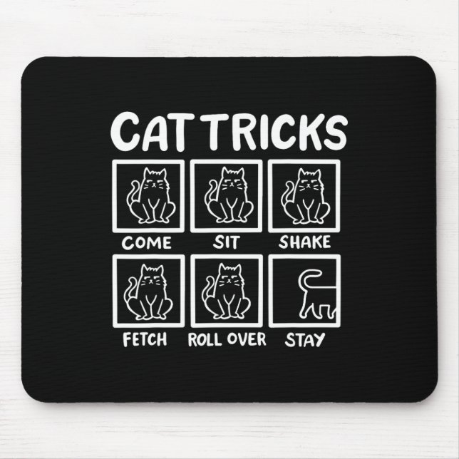 Cat Tricks Funny Cat Lover Gifts For Men  Mouse Mat (Front)