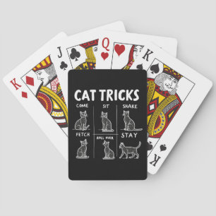 Cat Tricks Purr-Fectly Hilarious Feline Fun Playing Cards