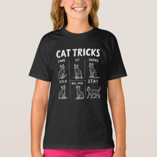 Cat Tricks Purr-Fectly Hilarious Feline Fun T-Shirt