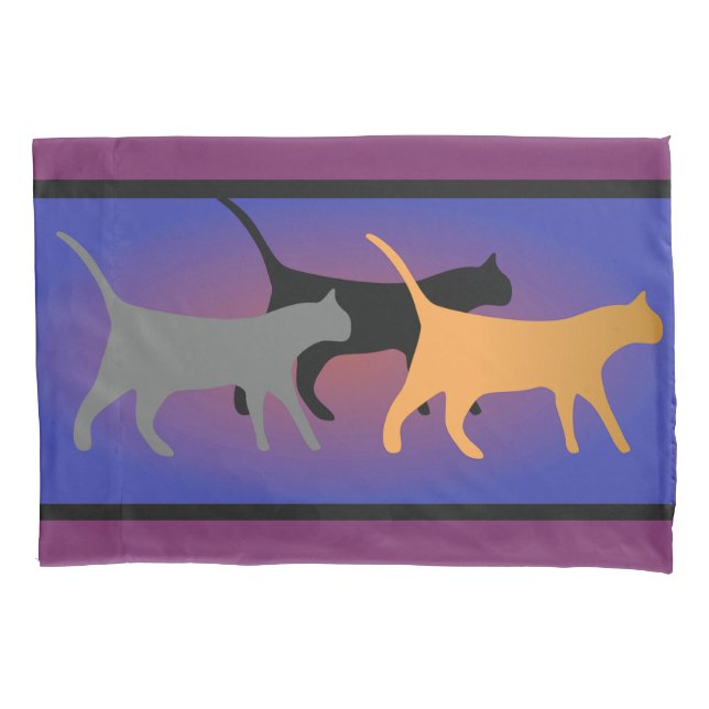 Cat Trio Pillow Case (Front)