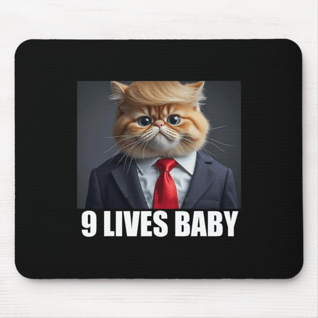 Cat Trump 9 Lives Ba1  Mouse Mat (Front)