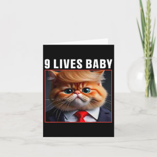 Cat Trump 9 Lives Ba Funny Trump Meme Card