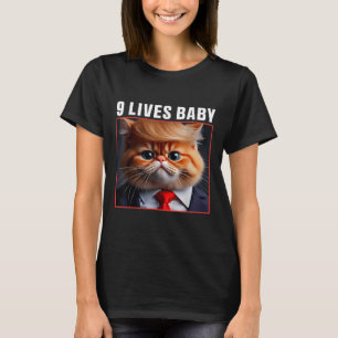 Cat Trump 9 Lives Baby _1  T-Shirt