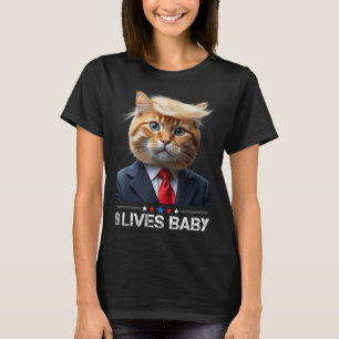 Cat Trump 9 Lives Baby _2 T-Shirt
