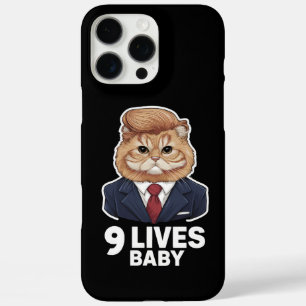 Cat Trump 9 Lives Baby iPhone 16 Pro Max Case