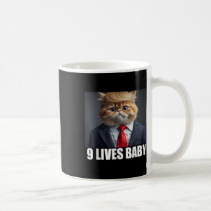 Cat Trump 9 Lives Baby  Coffee Mug