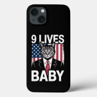 Cat Trump 9 Lives Baby Funny Trump Cat