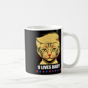 Cat Trump 9 Lives Baby Kamala Harris For President Coffee Mug