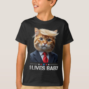 Cat Trump 9 Lives Baby T-Shirt