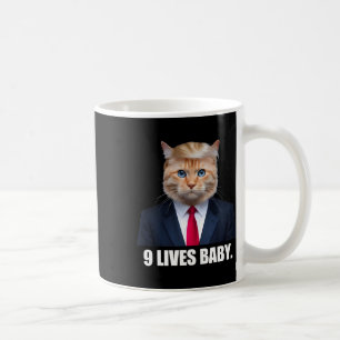 Cat Trump 9 Lives Baby Trump 2024 Win Victory Winn Coffee Mug