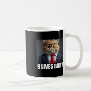 Cat Trump 9 Lives Baby Trump 2024 Win Victory Winn Coffee Mug