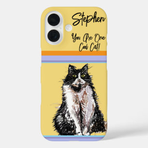 Cat Tuxedo Pastel Cats Womens Pastel Colors iPhone 16 Case