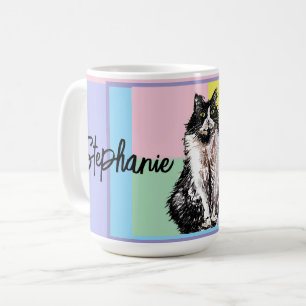 Cat Tuxedo Pastel Cats Womens Pastel Colors Coffee Mug