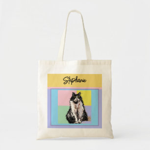 Cat Tuxedo Pastel Cats Womens Pastel Colors Tote Bag