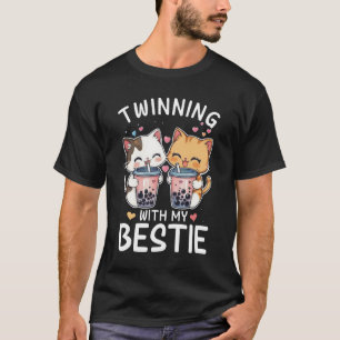 Cat Twinning With My Bestie Friends Spirit Week Gi T-Shirt