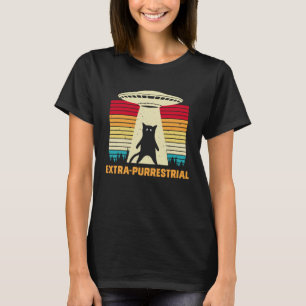 Cat UFO Alien Abduction I Want To Believe UAP 1 T-Shirt