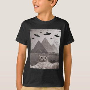 Cat Ufo Meme - Funny Cat Selfie With Ufos T-Shirt