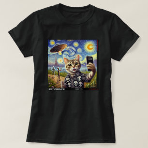 Cat UFO Selfie: Gift From The Kitten #07 T-Shirt