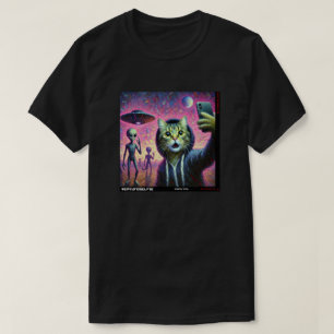 Cat UFO Selfie: Gift From The Kitten #08 T-Shirt