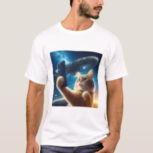 Cat UFO Selfie: Return / Herren Tshirt #1 