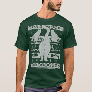 Cat Ugly Christmas Funny Kitten Kitty Pet Lovers X T-Shirt
