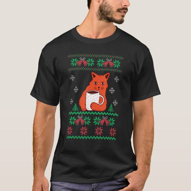 Cat Ugly Christmas Sweater (Front)
