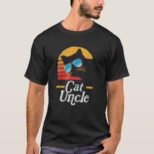 Cat Uncle Vintage 80s Style Cat Retro Sunglasses D T-Shirt
