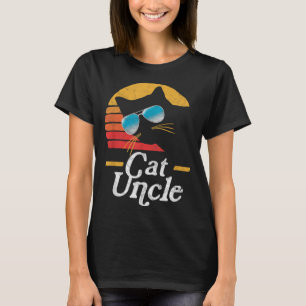 Cat Uncle Vintage 80s Style Cat Retro Sunglasses D T-Shirt