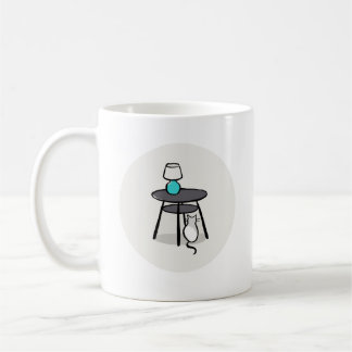 Cat Under Table Mug