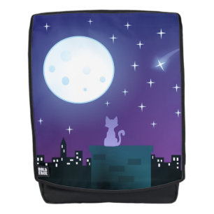 Cat Under The Moonlight Backpack