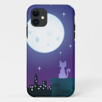 Cat Under the Moonlight