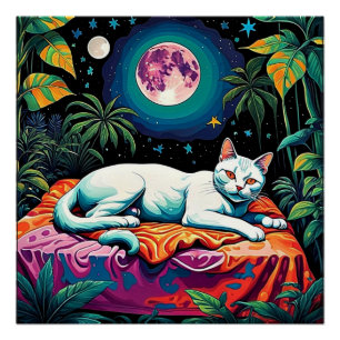 Cat under the stars 3 poster