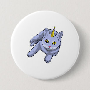 Cat Unicorn 7.5 Cm Round Badge