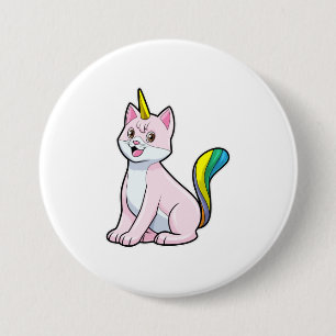 Cat Unicorn 7.5 Cm Round Badge