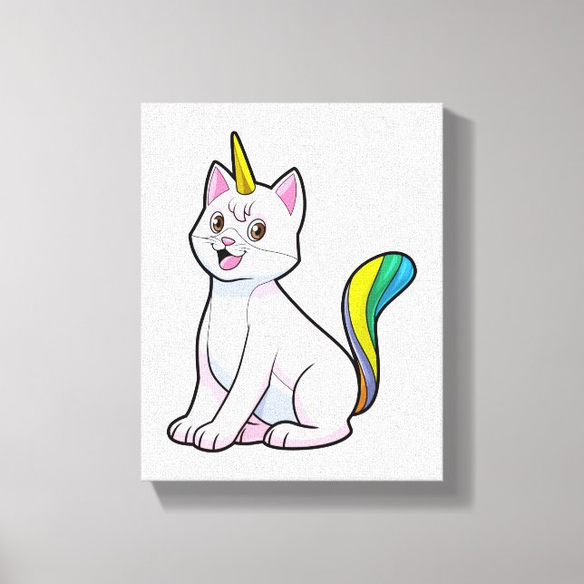Cat Unicorn Canvas Print (Front)