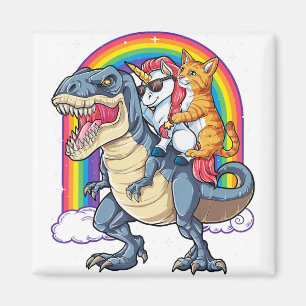 Cat Unicorn Dinosaur T rex Kitten lover Magnet