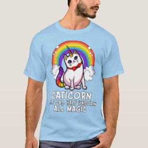 Cat Unicorn Magical Caticorn Kitten Rainbow Pet T-Shirt