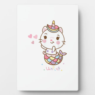 Cat Unicorn shirt - Unicat Mermaid Cat I believe i Plaque