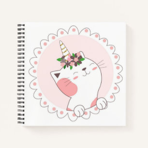 Cat Unicorn Sketchbook Notebook