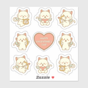 Cat Unicorns for Valentine's Day Sticker