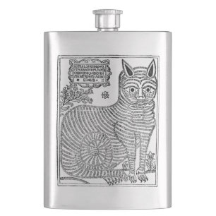 Cat, Unknown artist Hip Flask