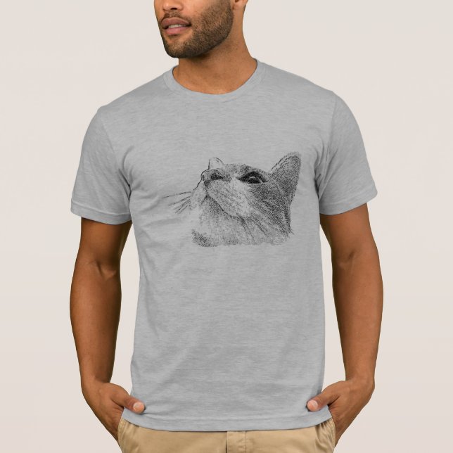 Cat Up tee in lights (Front)